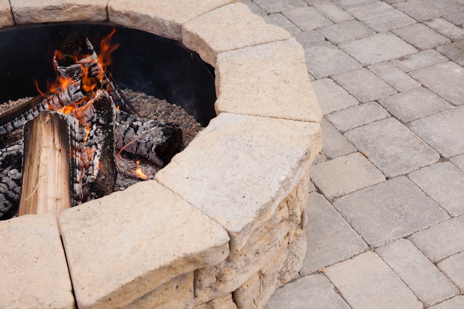 Round Fieldstone Fire Pit Kit Rosetta Belvedere