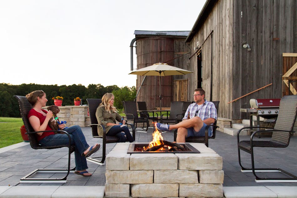 Snapped Limestone Fire Pit Kit Rosetta Kodah