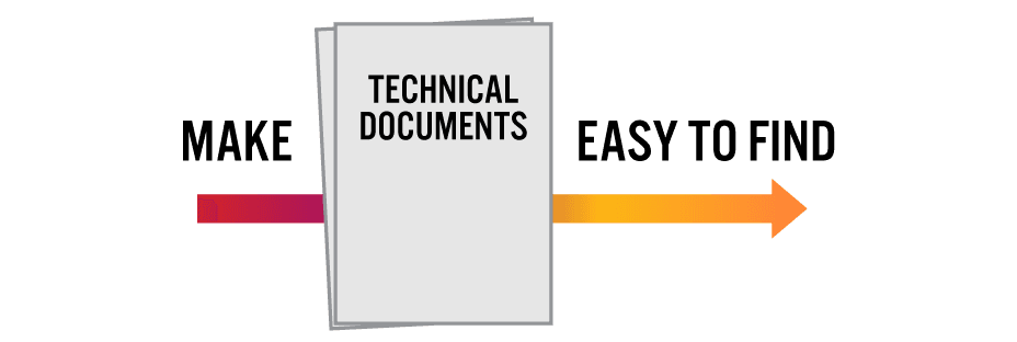 make technical document easy to find