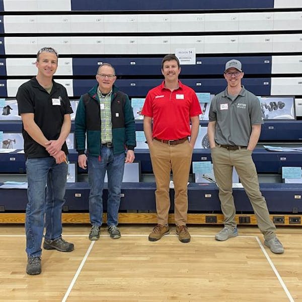 four engineering judges at event