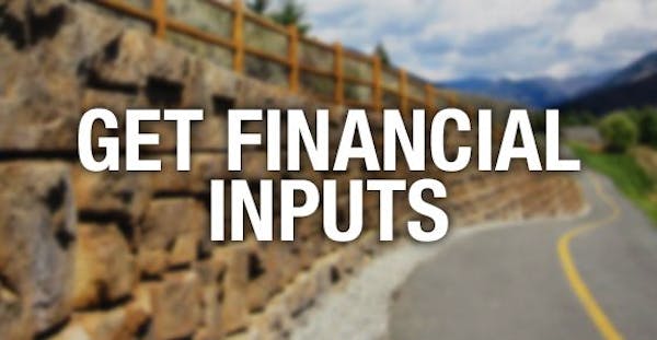 Redi-Rock financial inputs