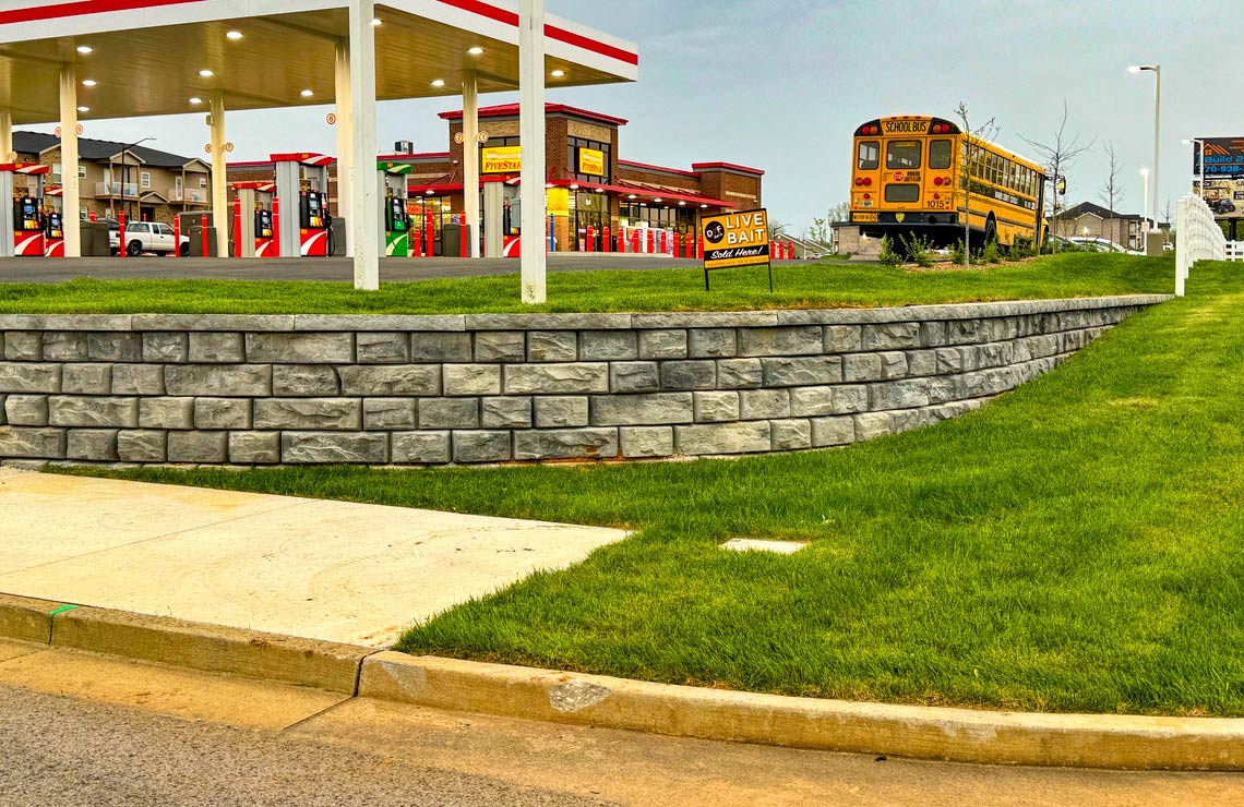 image of ridge novum wall for gas station