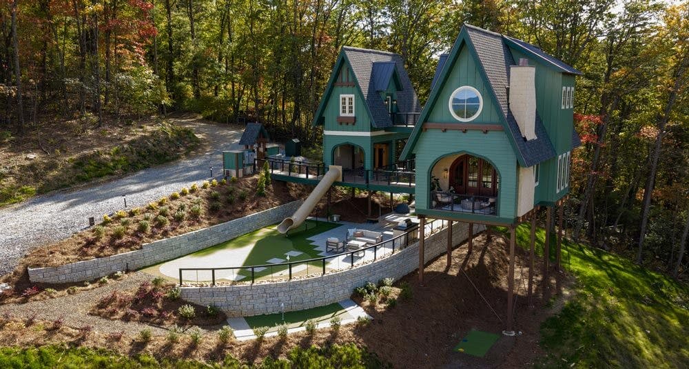 aerial image of novum wall for homes