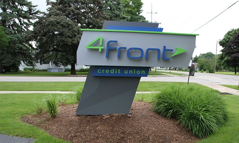 Precast Sign Foundation for 4Front's Winter Installation | Pole Base