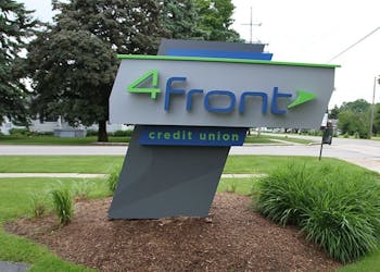4Front Credit Union Precast Sign Foundation