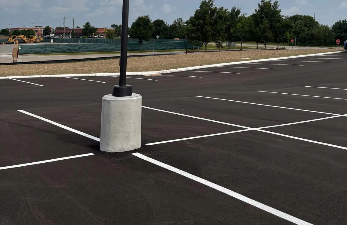 Pole Base precast light pole foundations feature a smooth, consistent finish for easy integration into site lighting and parking lot projects.