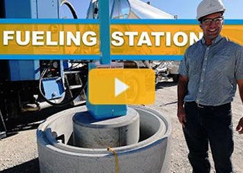 CNG Fueling Station Uses 24 Pole Bases