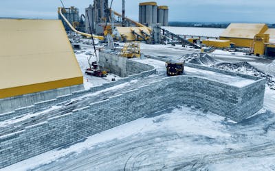 MSE/Reinforced Ramp Provides Truck Access to Conveyor System
