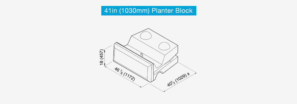41in (1030mm) Planter Block
