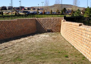 Detention Pond Walls for Hospital Expansion
