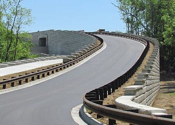 Tall Reinforced Walls For Road Construction 