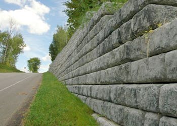 9 Inch Setback Walls for Road Construction