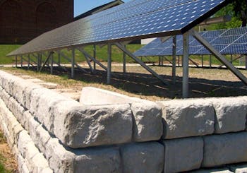 Using Retaining Walls to Protect Solar Panels