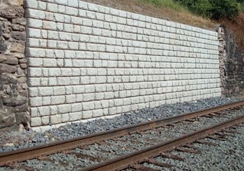 Retaining Walls Protect Rail Tracks From Erosion