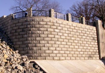 Wing Walls Protect Kansas Dam