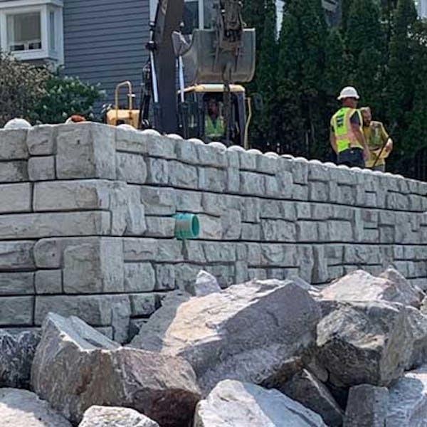 Redi-Rock XL blocks on Lake Michigan
