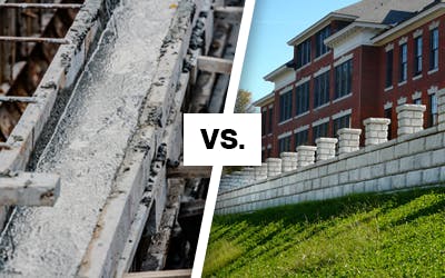 How do Cast-In-Place Retaining Walls Compare to Redi-Rock?