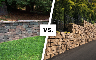 Dry Cast Segmental Retaining Wall (SRW) Comparison