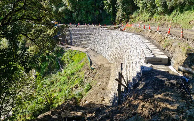 Redi-Rock Slip Repair in New Zealand