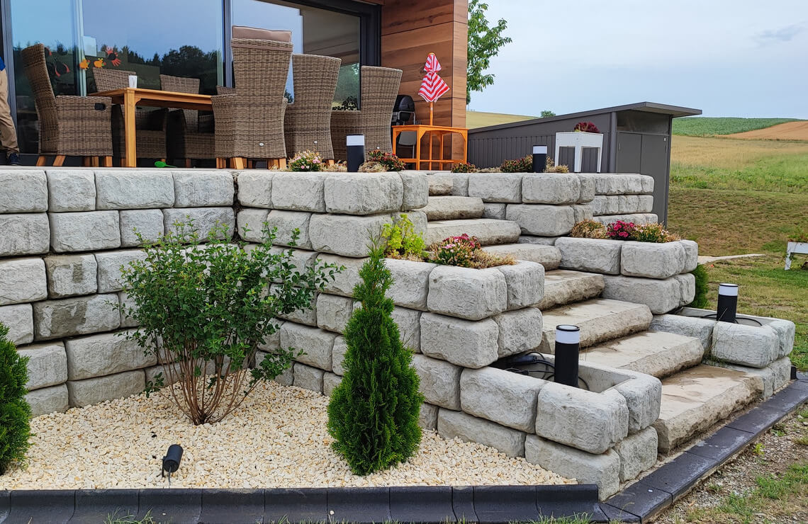 image of cobblestone walkway for house