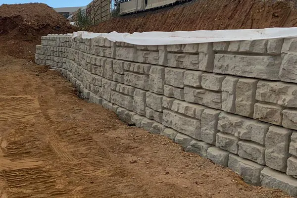Redi-Rock Wall in Corsica: Bastia Project by TERRACO SAS