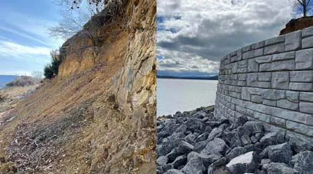 Redi-Rock Gravity Wall Stands Up to Hurricane Helene