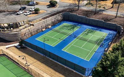 Redi-Rock Gravity Wall Solves Tennis Court Crisis
