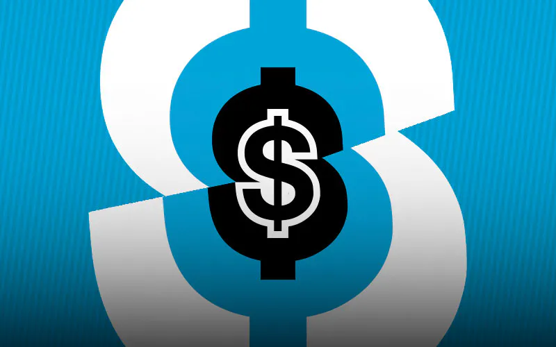 vector image of dollar signs