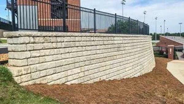 Dudy Noble Field Cobblestone gravity and freestanding wall