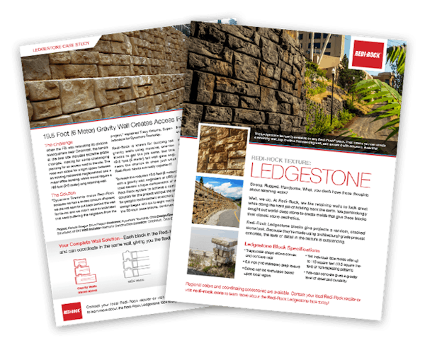 Mock-up of Ledgestone Info Sheet