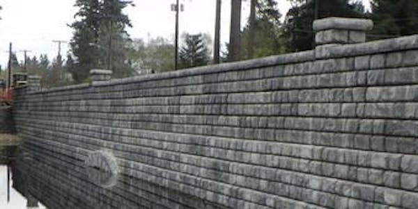 Redi-Rock hybrid retaining walls for lake highway expansion