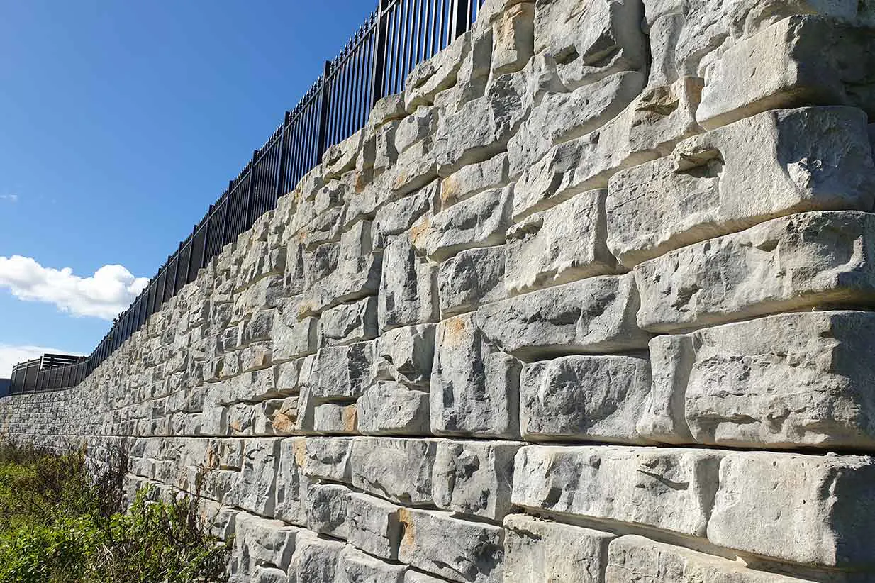 New Zealand Large Block Retaining Walls RediRock by Duracrete Products