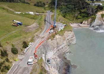 Anchor Wall Saves New Zealand Coast Roadway