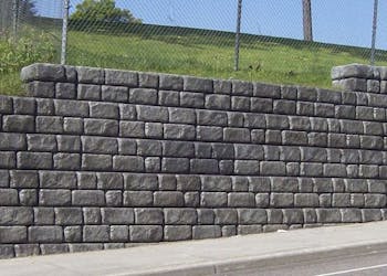 Cobblestone Masonry Wall Replacement for Roadway
