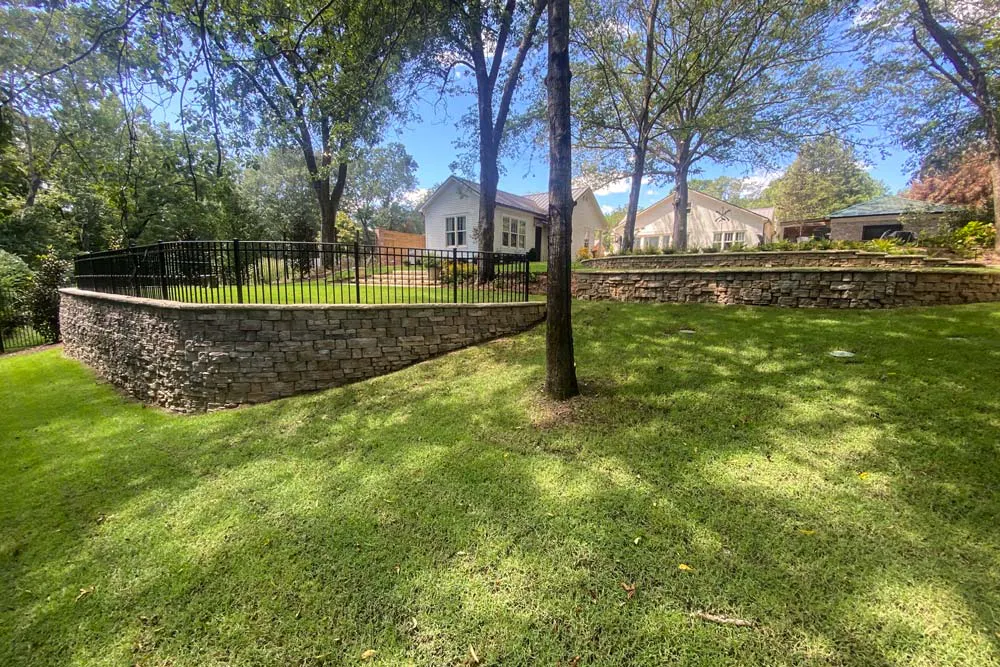 several Rosetta Belvedere walls for backyard