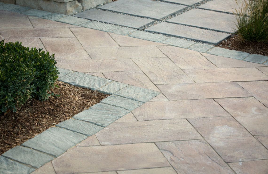 linear flagstone for walkway