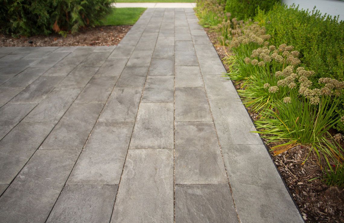 linear flagstone for walkway