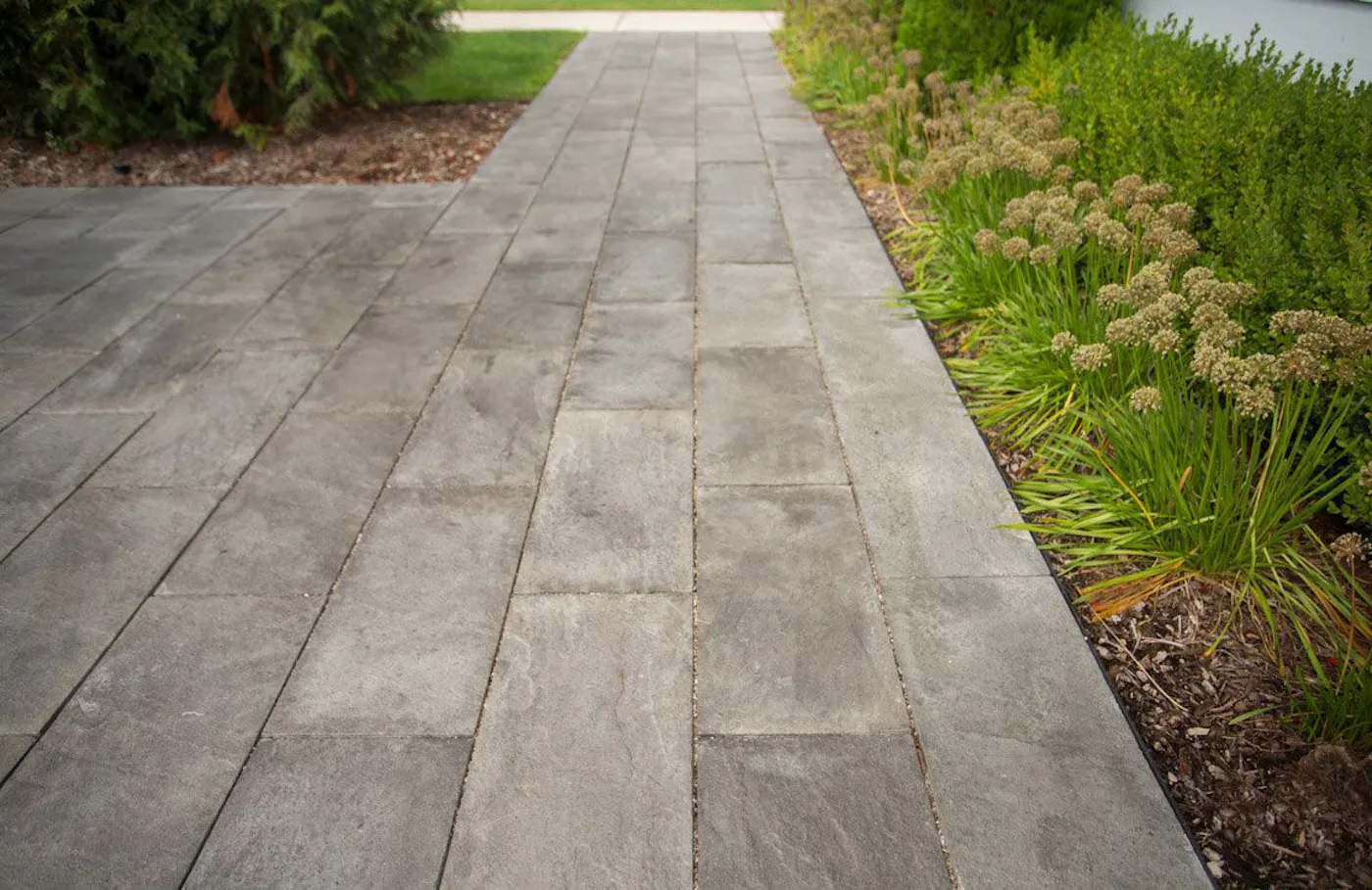 linear flagstone for walkway