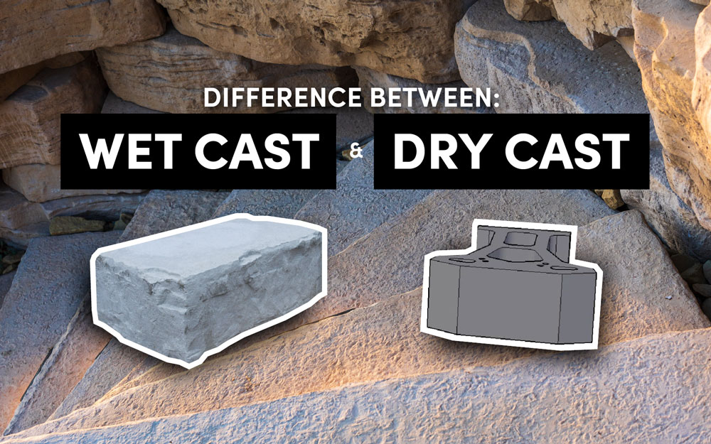 Learn the differences between wet cast and dry cast pavers