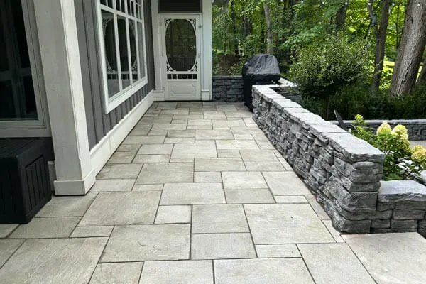 image of back porch with grill nook