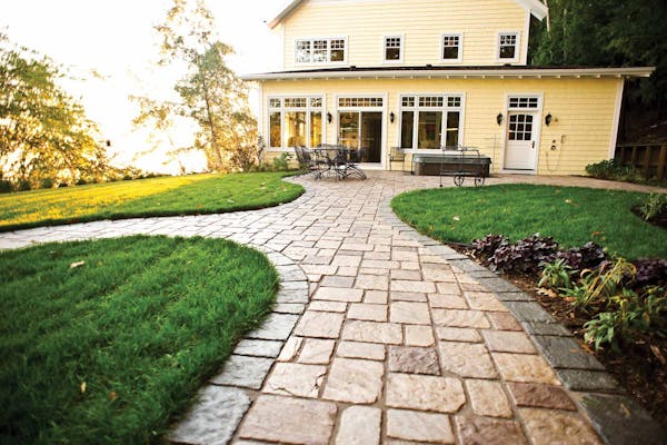 Old Mission pavers on residential home