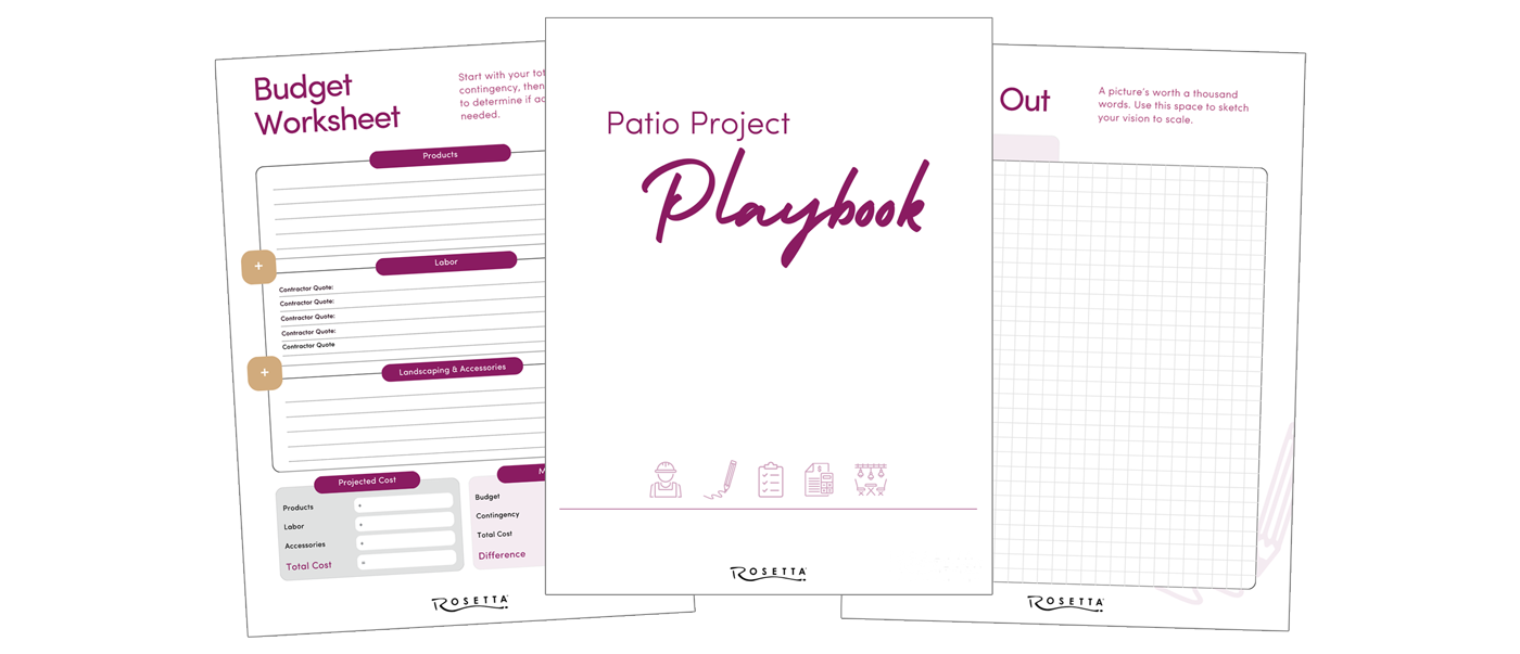 three pages from the patio project playbook