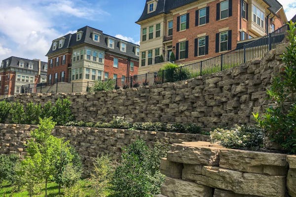 Commercial landscaping with Rosetta Hardscapes