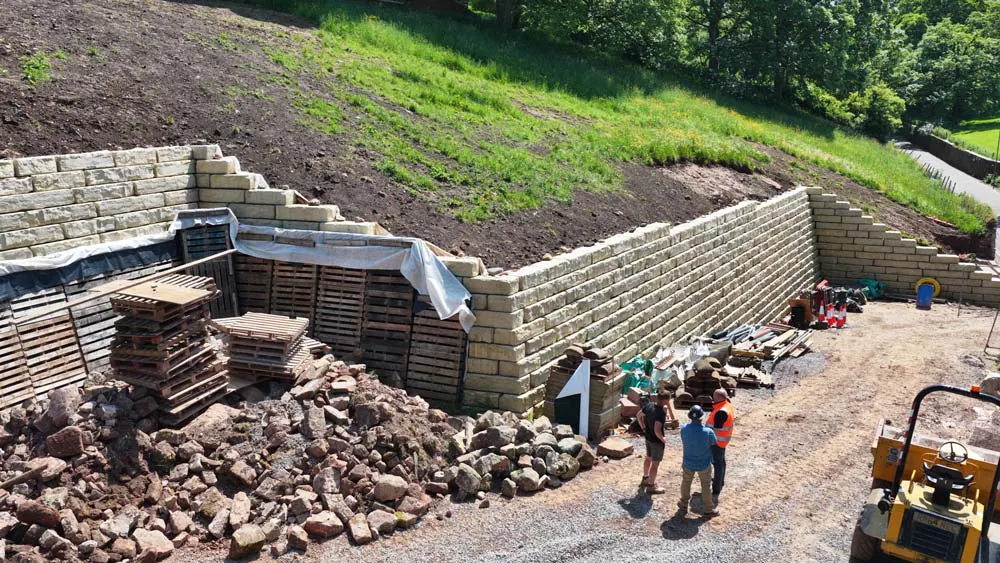 Rosetta Grand Ledge wall in Appleby-in-Westmorland, United Kingdom
