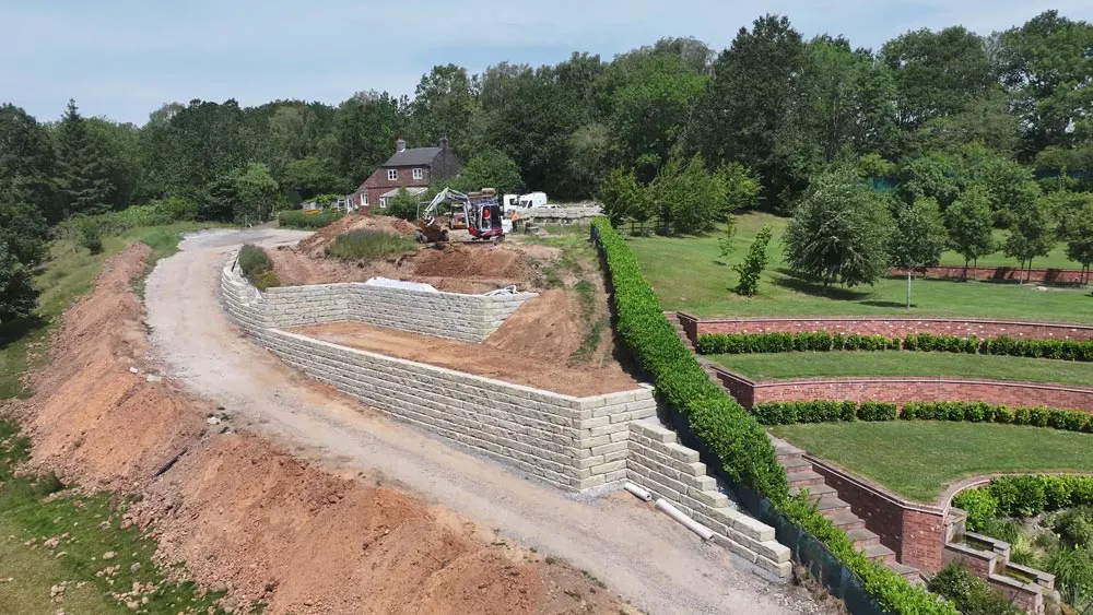 Grand Ledge for sloped home
