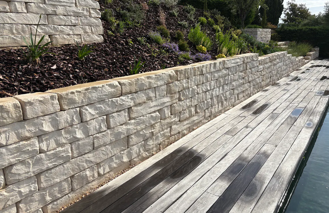 rosetta kodah walls next to pool