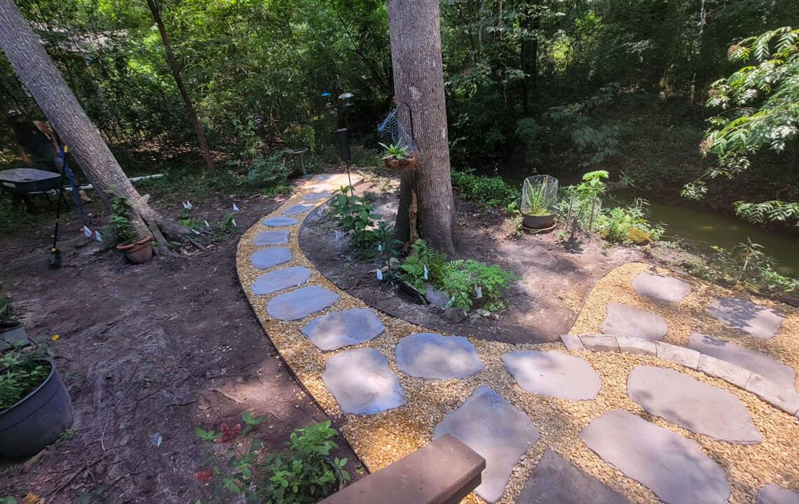 superior stepper walkway for garden area