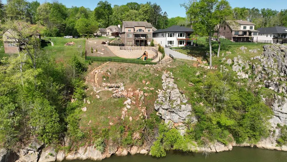 house on cliff