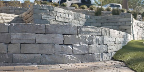 image of close up curved rosetta kodah wall