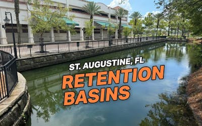 St. Augustine Retention Basin Walls Complement Historic Surroundings